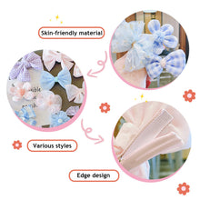Load image into Gallery viewer, 8PCS/SET Children's Cute Lace Bow Flower Hair Accessories Set Simple Girls Braid Bangs Broken Clip
