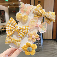 Load image into Gallery viewer, 8PCS/SET Children's Cute Lace Bow Flower Hair Accessories Set Simple Girls Braid Bangs Broken Clip
