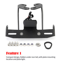 Load image into Gallery viewer, Motorcycle License Plate Holder LED Light Tail Tidy Fender Eliminator with LED Light For YAMAHA MT09 2018 FZ09 MT 09 MT-09/SP FZ-09 2017-2020
