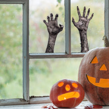 Load image into Gallery viewer, Horror Party Supplies Halloween Window Decoration Halloween Door Wall Decoration Sticker Scary Witch Halloween Home Decor
