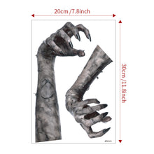 Load image into Gallery viewer, Horror Party Supplies Halloween Window Decoration Halloween Door Wall Decoration Sticker Scary Witch Halloween Home Decor
