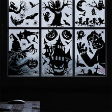 Load image into Gallery viewer, Horror Party Supplies Halloween Window Decoration Halloween Door Wall Decoration Sticker Scary Witch Halloween Home Decor
