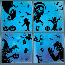 Load image into Gallery viewer, Horror Party Supplies Halloween Window Decoration Halloween Door Wall Decoration Sticker Scary Witch Halloween Home Decor
