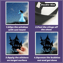 Load image into Gallery viewer, Horror Party Supplies Halloween Window Decoration Halloween Door Wall Decoration Sticker Scary Witch Halloween Home Decor
