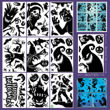 Load image into Gallery viewer, Horror Party Supplies Halloween Window Decoration Halloween Door Wall Decoration Sticker Scary Witch Halloween Home Decor
