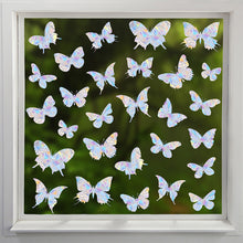 Load image into Gallery viewer, Butterfly Rainbow Window Suncatcher Sticker Rainbow Stickers DIY Electrostatic Glass Decals Home Bedroom Office Decor Privacy Protection
