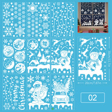 Load image into Gallery viewer, Merry Christmas Decoration for Home Window Stickers Xmas Decor Snowflake Santa Elk Snowman Window Sticker Showcase Decoration

