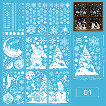 Load image into Gallery viewer, Merry Christmas Decoration for Home Window Stickers Xmas Decor Snowflake Santa Elk Snowman Window Sticker Showcase Decoration
