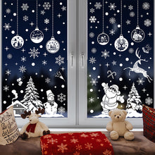 Load image into Gallery viewer, Merry Christmas Decoration for Home Window Stickers Xmas Decor Snowflake Santa Elk Snowman Window Sticker Showcase Decoration
