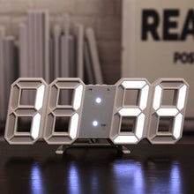 Load image into Gallery viewer, 3D LED Digital Clock Luminous Fashion Wall Clock Multifunctional Creative USB Plug in Electronic Clock Home Decoration
