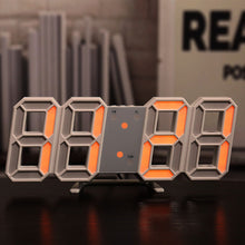 Load image into Gallery viewer, 3D LED Digital Clock Luminous Fashion Wall Clock Multifunctional Creative USB Plug in Electronic Clock Home Decoration
