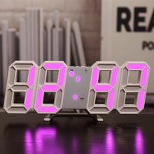 Load image into Gallery viewer, 3D LED Digital Clock Luminous Fashion Wall Clock Multifunctional Creative USB Plug in Electronic Clock Home Decoration
