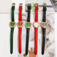 Load image into Gallery viewer, 1Pc Love Little Green Watch Fashion Women's Watch Small Group Light Luxury Heart shaped Women's Watch
