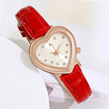 Load image into Gallery viewer, 1Pc Love Little Green Watch Fashion Women's Watch Small Group Light Luxury Heart shaped Women's Watch
