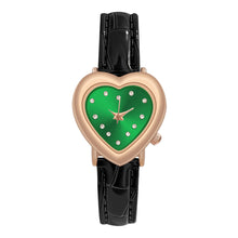 Load image into Gallery viewer, 1Pc Love Little Green Watch Fashion Women's Watch Small Group Light Luxury Heart shaped Women's Watch
