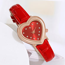 Load image into Gallery viewer, 1Pc Love Little Green Watch Fashion Women's Watch Small Group Light Luxury Heart shaped Women's Watch
