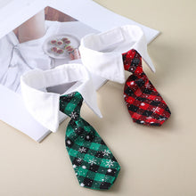 Load image into Gallery viewer, 1Pc Dog Cat Striped Bow Tie Animal Striped Bowtie Collar Pet Adjustable Neck Tie White Collar Dog Necktie For Party Wedding Tie
