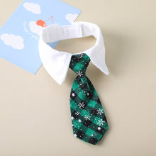 Load image into Gallery viewer, 1Pc Dog Cat Striped Bow Tie Animal Striped Bowtie Collar Pet Adjustable Neck Tie White Collar Dog Necktie For Party Wedding Tie
