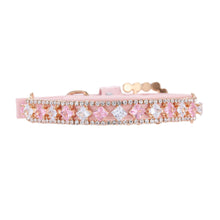 Load image into Gallery viewer, 1Pc Dog Cat Pearl Collars with Crystal Rhinestone Pearl Cat Necklace Adjustable PU Leather Neck Strap for Small Dogs Cat Accessories
