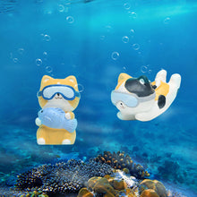 Load image into Gallery viewer, 1pc Aquarium Accessories Cute Cat Floating Aquarium Ornaments Interesting Decor Fish Tank Landscaping Decoration Toy Pendant
