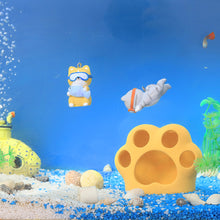 Load image into Gallery viewer, 1pc Aquarium Accessories Cute Cat Floating Aquarium Ornaments Interesting Decor Fish Tank Landscaping Decoration Toy Pendant
