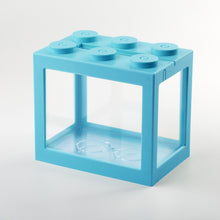 Load image into Gallery viewer, 1Pc Multicolor Aquarium Tank Gift Stackable Building Block Betta Fish Cages Ornamental Mini Aquarium Betta Fish Box Accessories
