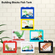 Load image into Gallery viewer, 1Pc Multicolor Aquarium Tank Gift Stackable Building Block Betta Fish Cages Ornamental Mini Aquarium Betta Fish Box Accessories

