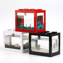 Load image into Gallery viewer, 1Pc Multicolor Aquarium Tank Gift Stackable Building Block Betta Fish Cages Ornamental Mini Aquarium Betta Fish Box Accessories

