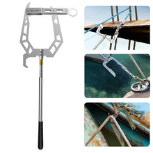 Load image into Gallery viewer, Portable Mooring Rope Dock Hook Stainless Steel Long-distance Threader Stop Ship Kayak Accessories Boat Tool
