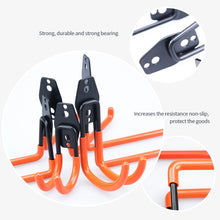 Load image into Gallery viewer, Garage Organizer Wall Mount Metal Hook Bicycle Hanger Hooks Anti-slip Storage Heavy Duty Hook For Car Garage Garden Tool
