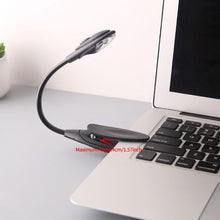 Load image into Gallery viewer, Mini LED Book Light Flexible Clip-On Desk Lamp Eye Protection Adjustable Bedroom Reading Light for Travel Dormitory
