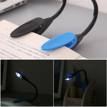 Load image into Gallery viewer, Mini LED Book Light Flexible Clip-On Desk Lamp Eye Protection Adjustable Bedroom Reading Light for Travel Dormitory
