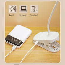 Load image into Gallery viewer, Table Lamp USB Reading Desk Lamp With Clip Book Night Light LED Touch 3 Modes Dimming Eye Protection Bedroom Reading Lamp

