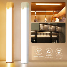 Load image into Gallery viewer, Wire-free Motion Sensor LED Under Cabinet Lamp Rechargeable Dimmable Charge and Plug Stairs Closet Room Aisle Tube Bulb

