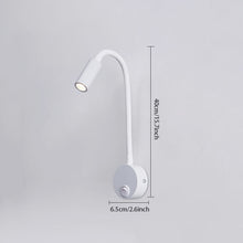 Load image into Gallery viewer, Bedside Working Study Reading Lamp Wall Lamp Wiring Installation 3W LED Book Lamp Wall Night Light Bedroom Study Lamp Spot Plug Cord

