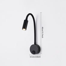 Load image into Gallery viewer, Bedside Working Study Reading Lamp Wall Lamp Wiring Installation 3W LED Book Lamp Wall Night Light Bedroom Study Lamp Spot Plug Cord
