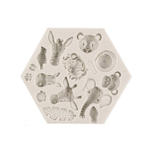 Load image into Gallery viewer, 3D Simulation Forest Animal Lion Elephant Zebra Silicone Mold Fondant Silicone Mould DIY Chocolate Cookie Baking Mold Cake DIY Decorating Tool

