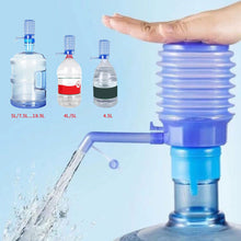 Load image into Gallery viewer, Manual Water Bottles Pump Hand Pressure Drinking Water Removable Tube Vacuum Action Manual Drinking Pump Dispenser
