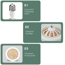 Load image into Gallery viewer, 30W E27 Ceiling Fan with Lights 85-265V LED Fan Lights Ceiling Lamp with Fan Electric Fan with Remote Control for Bedroom Living Room
