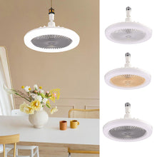 Load image into Gallery viewer, 30W E27 Ceiling Fan with Lights 85-265V LED Fan Lights Ceiling Lamp with Fan Electric Fan with Remote Control for Bedroom Living Room

