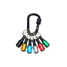Load image into Gallery viewer, 5/6/7Pcs 1/4inch Hex Shank Screwdriver Bits Holder Extension Bar Drill Screw Adapter Quick Release Keychain Easy Change Repair Tools
