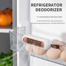 Load image into Gallery viewer, Refrigerator Ozone Deodorizer Sterilizer Rechargeable Fridge Air Cleaner Freshener Odor Eliminator Household Kitchen Ozone Generator
