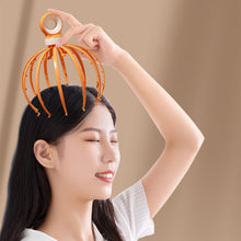 Load image into Gallery viewer, 18 Claw Detachable Head Massager Relaxing Scalp Meridian Massage Manual Head Massager Relax Decompression Tool
