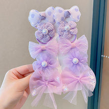 Load image into Gallery viewer, 10pcs Girls Sweet Mesh Hair Bands for Kids Children Bow Scrunchies Hair Ties Hair Rope Hair Circle Baby Hair Accessories
