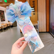 Load image into Gallery viewer, Girls Princess Hairpin Set Little Baby Sweet Cute Mesh Hair Clip Cute Hair Accessories Kids Barrette Side Clip Headwear
