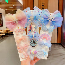 Load image into Gallery viewer, Girls Princess Hairpin Set Little Baby Sweet Cute Mesh Hair Clip Cute Hair Accessories Kids Barrette Side Clip Headwear
