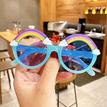 Load image into Gallery viewer, Children Cute Rainbow Sunglasses Girls Boys Cute Cartoon Sunglasses Kids Outdoor Sun Protection Sunglasses Lovely Vintage Glasses
