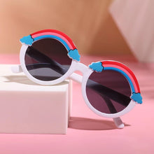 Load image into Gallery viewer, Children Cute Rainbow Sunglasses Girls Boys Cute Cartoon Sunglasses Kids Outdoor Sun Protection Sunglasses Lovely Vintage Glasses
