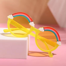 Load image into Gallery viewer, Children Cute Rainbow Sunglasses Girls Boys Cute Cartoon Sunglasses Kids Outdoor Sun Protection Sunglasses Lovely Vintage Glasses
