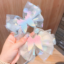 Load image into Gallery viewer, Girls Butterfly Hairpin Little Baby Sweet Princess Mesh Hair Clip Hair Accessories Kids Barrette Side Clip Headwear
